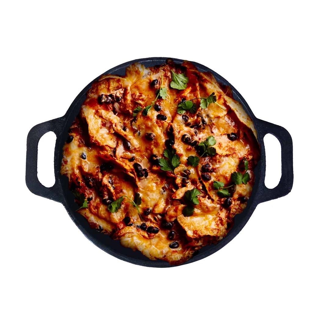Products Cast Iron Round Skillet Double Handle
