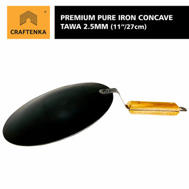 Iron Premium Concave Tawa -(11 inch / 27 cm)