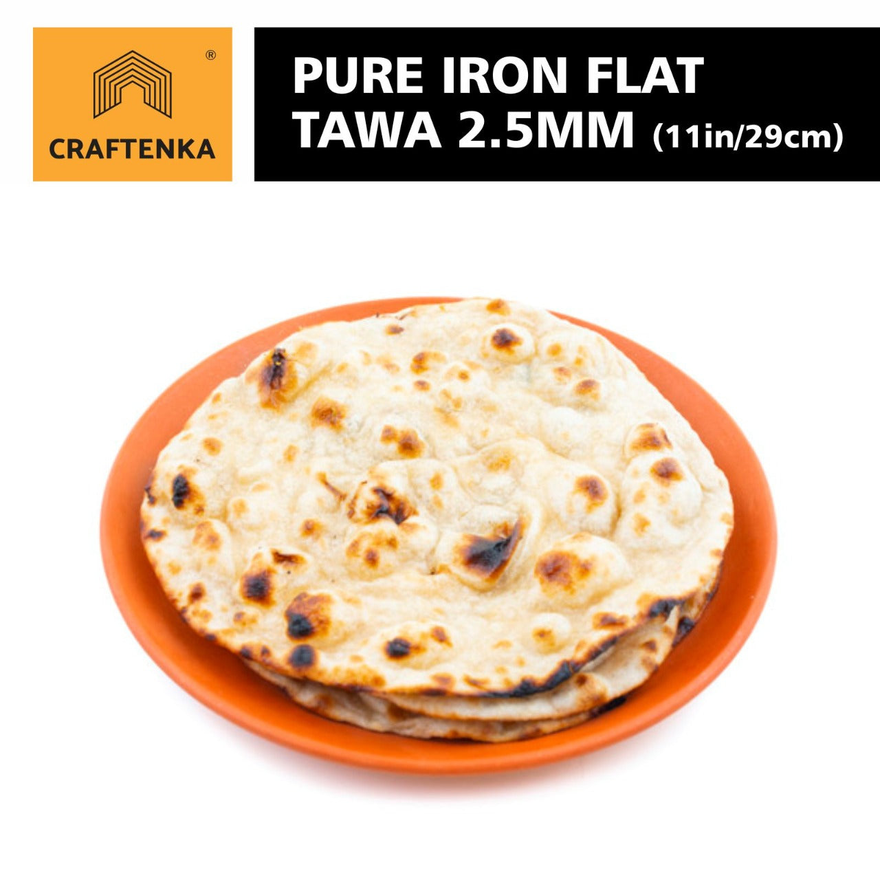 Iron Premium Flat Tawa - (26 cm / 10 inch )